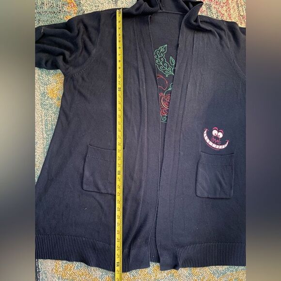 Torrid Disney Alice In Wonderland Cheshire Cat Hooded Cardigan Sweater Size 5X - Picture 10 of 11
